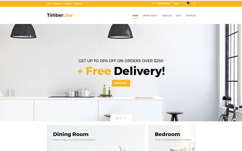 Σχεδίαση eshop ηλεκτρονικού καταστήματος Furniture