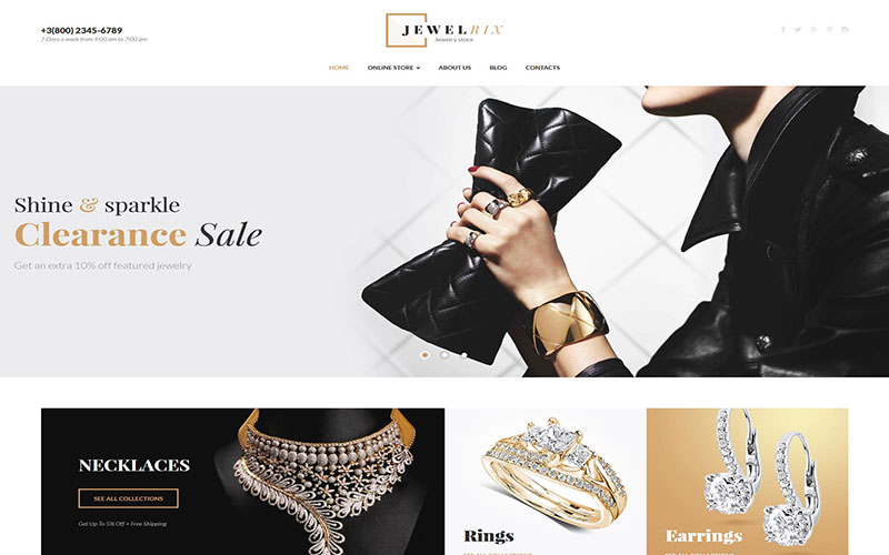Κατασκευή ηλεκτρονικού καταστήματος eshop  Jewelry Collection