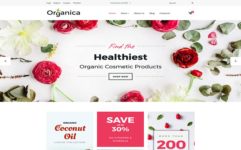 Κατασκευή ηλεκτρονικών καταστημάτων και eshop Cosmetics Store