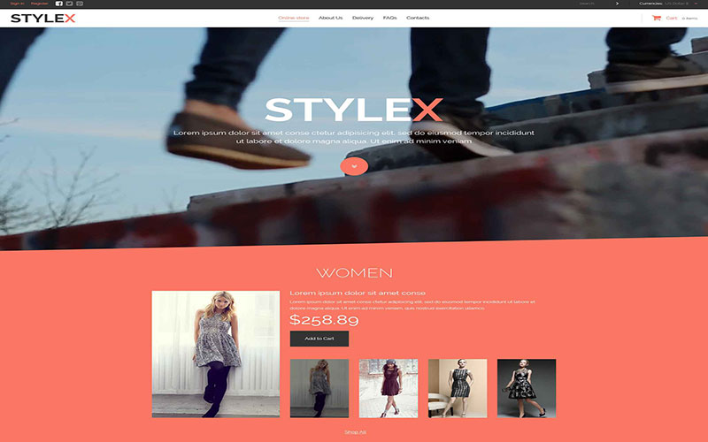 Κατασκευή ηλεκτρονικού καταστήματος eshop  Fashion Store