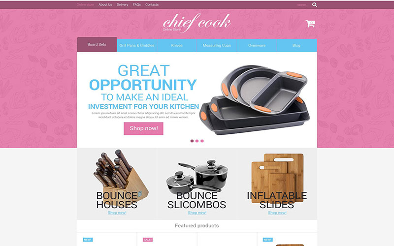 Κατασκευή ηλεκτρονικού καταστήματος eshop Kitchen Utensils 