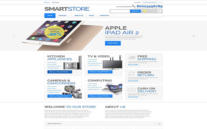 Σχεδίαση eshop ηλεκτρονικού καταστήματος  Home Electronics