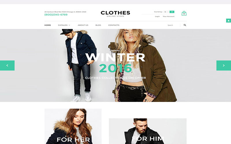 Σχεδίαση eshop ηλεκτρονικού καταστήματος  Clothes 
